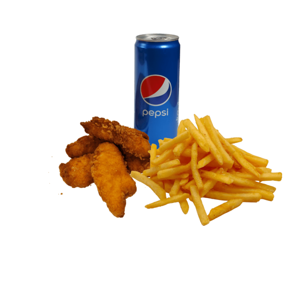 Strips Menu + Pepsi 0,33 l